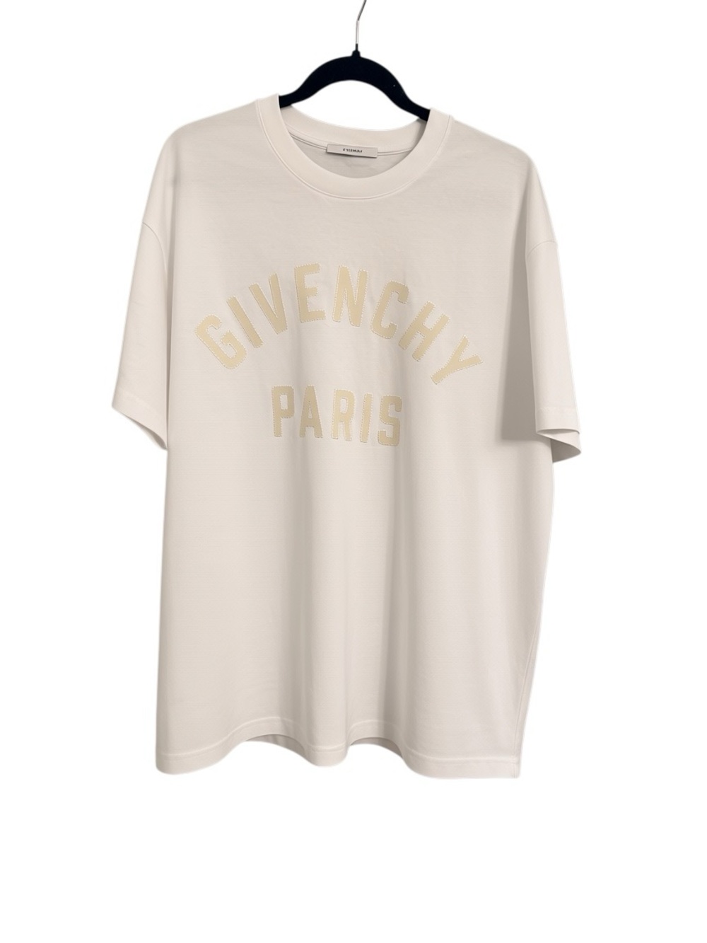 Givenchy Cream Short-Sleeve Logo Tee